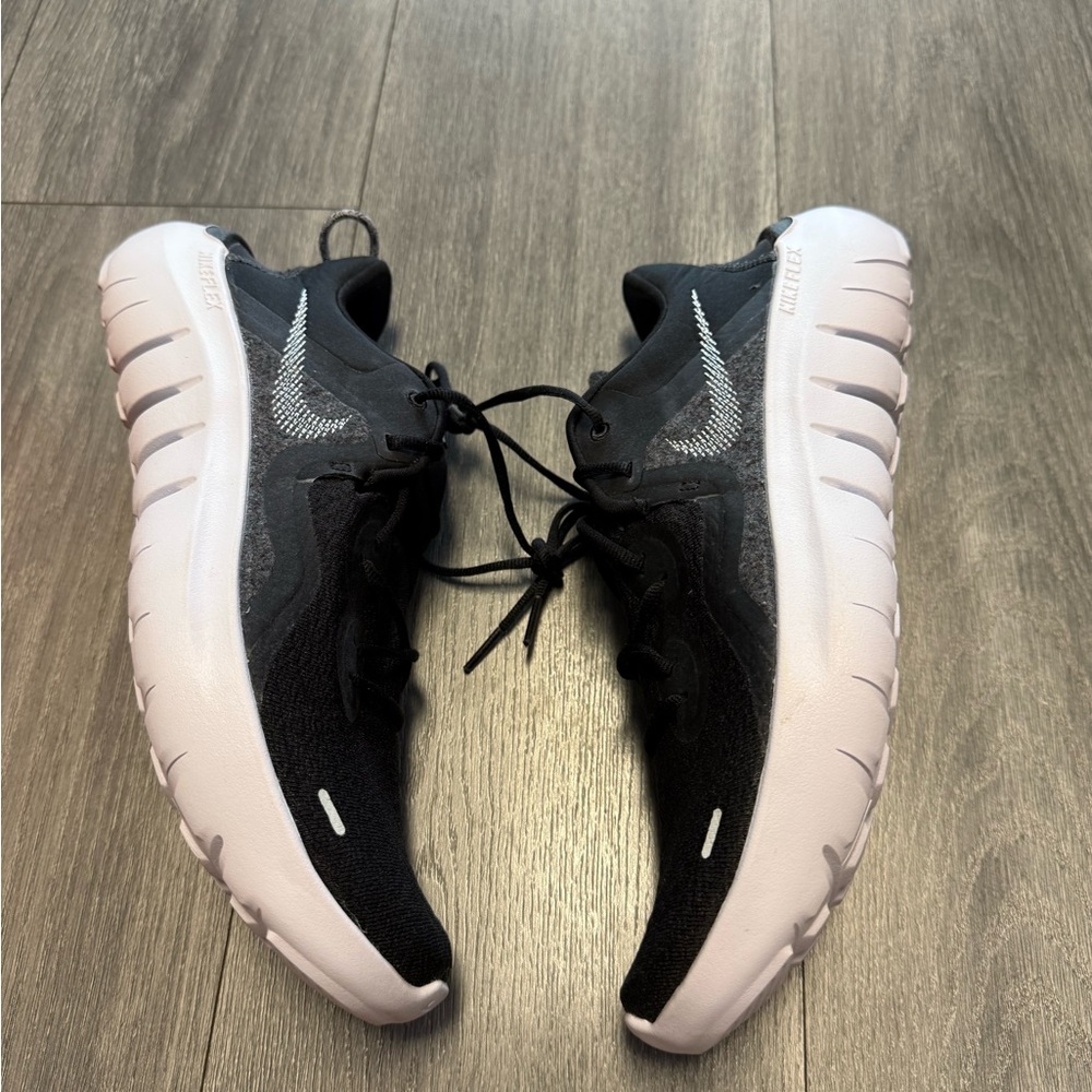 Nike Flex Run 2021 Black White Workout Running Shoe CW3408-002 Men's